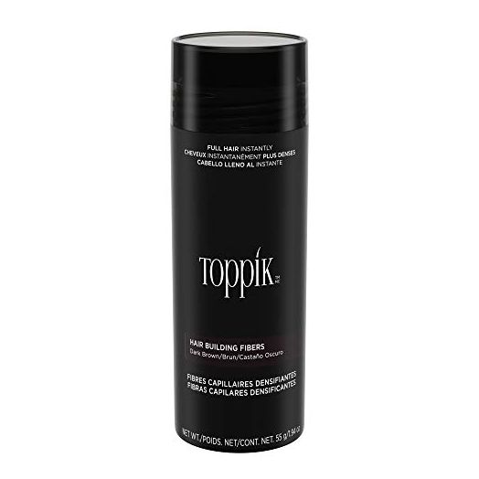 Toppik Hair Building Fibers, Dark Brown, 55g, Fill In Fine or Thinning Hair, Instantly Thicker