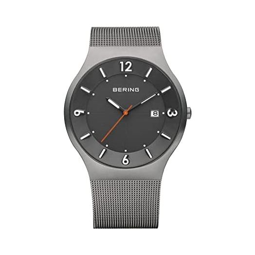 Bering Men Analog Solar Collection Watch with Stainless Steel Strap & Sapphire Crystal