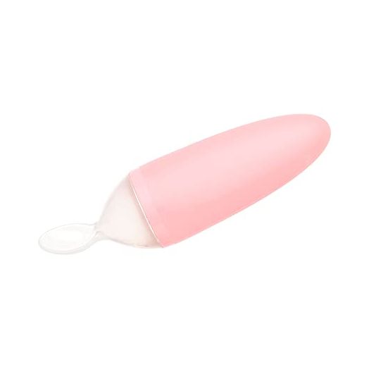 Boon SQUIRT Silicone Baby Food Dispensing Spoon, Pink