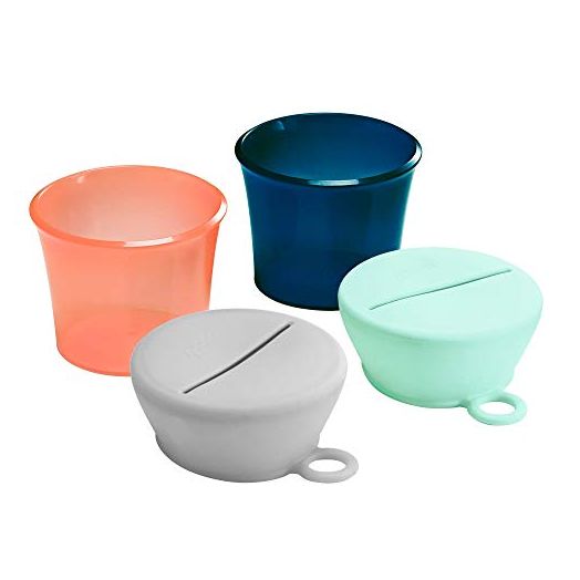 Boon SNUG Snack Cups and Lids, Multi (Set of 2)