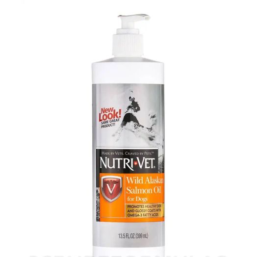 Nutri-Vet Wild Alaskan Salmon Oil for Dogs - 13.5 oz (399 ml)
