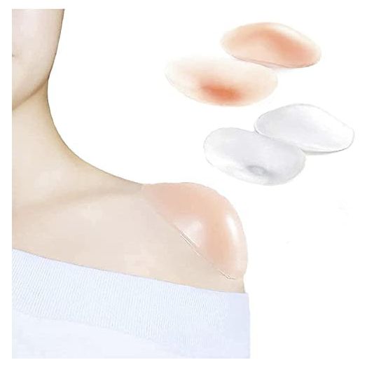 Silicone Shoulder Pads for Womens Clothing, Anti-Slip Shoulder Push-Up Pads Invisible Breathable Shoulder