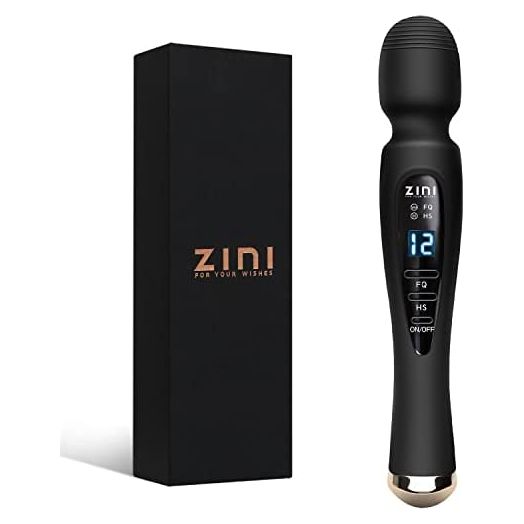 Cordless Wand Massager with 12 Speed Vibration Modes, USB Magnetic Charger, Whisper Quiet, Waterproof, Handheld