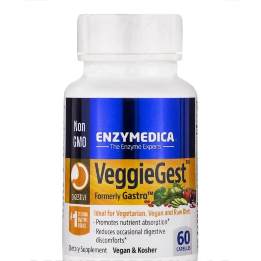 Enzymedica VeggieGest (formerly Gastro) - 60 Capsules