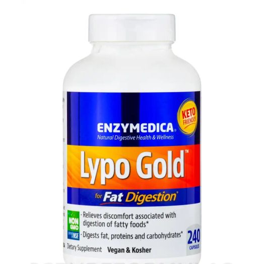 Enzymedica Lypo Gold for Fat Digestion - 240 Capsules