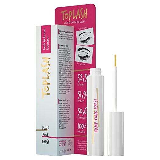 TOPLASH Eyelash Growth Serum, Innovative Eyelash and Eyebrow Growth Serum