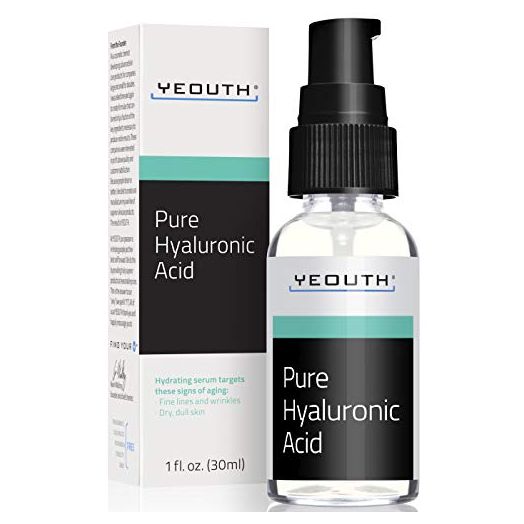 YEOUTH Pure Hyaluronic Acid Serum for Face, Anti Aging Serum Skin Care Botox in a Bottle, Facial Skin Care Products Face Serum use with Vitamin C Serum, Retinol Serum 1oz