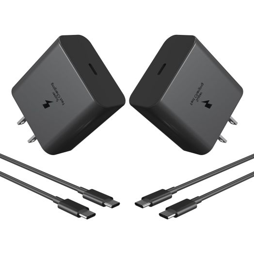 2 Pack 45W USB C Samsung Charger - Super Fast Type C Charging for Galaxy S24 Ultra/S23 Ultra/S24/S24+/S23/S23+/S22 Ultra/S22/S22+ and More Series,PPS Wall Android Phone Charger & 6ft C Cable Cord
