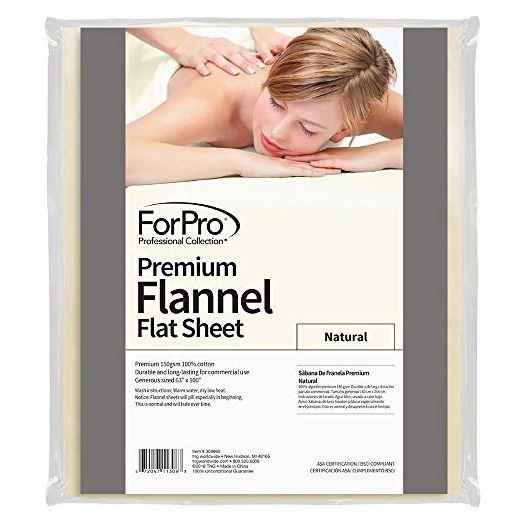 ForPro Flannel Flat Sheet