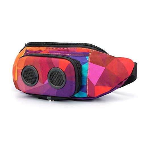 The #1 Fannypack with Speakers. Bluetooth Fanny Pack for Parties/Festivals/Raves/Beach/Boats. Rechargeable, Works with iPhone & Android. #1 (Retro, 2022 Edition)