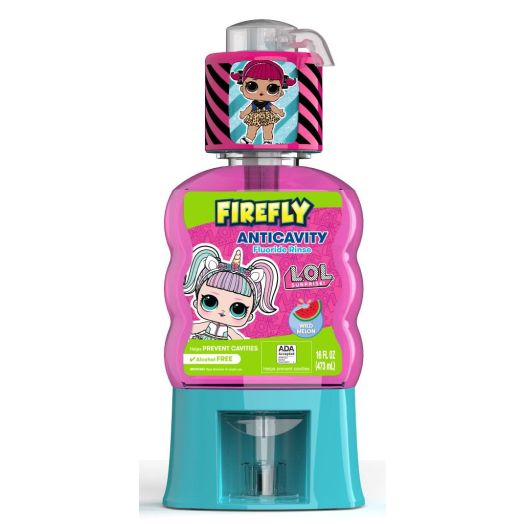 Firefly L.O.L Anti-Cavity Flouride Wild Mellon Rinse 16oz