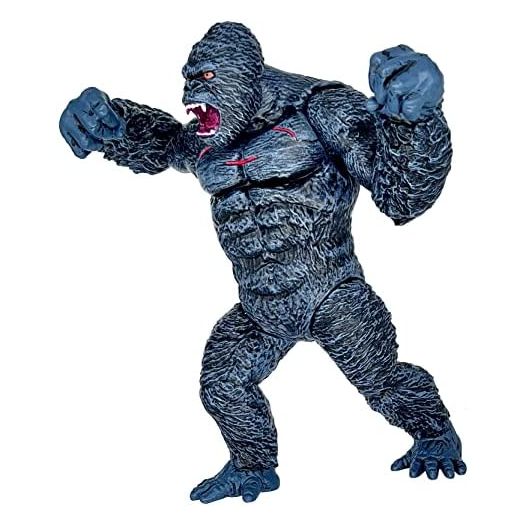TwCare Giant King Kong vs Godzilla Attack Action Figure 11” Movie Series Fight Mode Gorilla Ape Solid Wild, Travel Bag