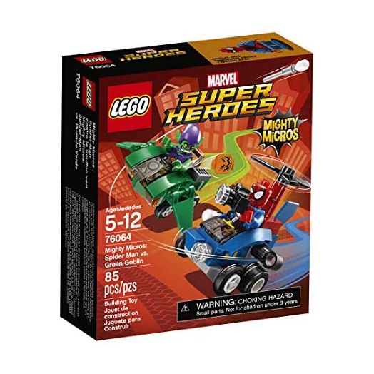 LEGO Super Heroes Mighty Micros: Spider-Man vs Green Goblin 76064 Building Kit (85 Piece)