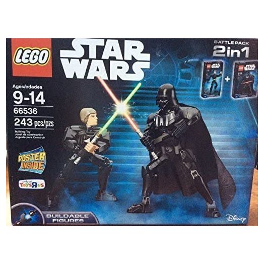 LEGO 66536 Buildable Darth Vader and Luke Skywalker Combo Pack