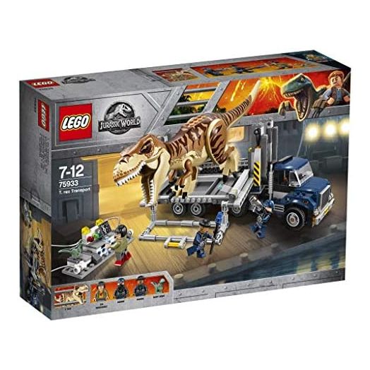 LEGO Jurassic World T. rex Transport 75933 Dinosaur Play Set with Toy Truck (609 Pieces) (Discontinued by Manufacturer)