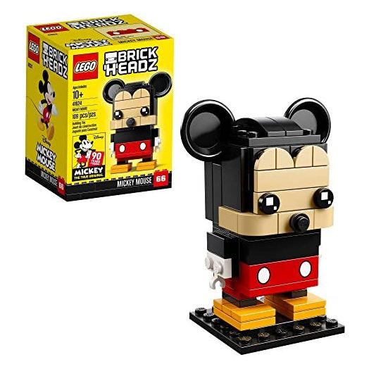 LEGO 6225330 Brickheadz Mickey Mouse 41624 Building Kit (109 Piece), Multicolor