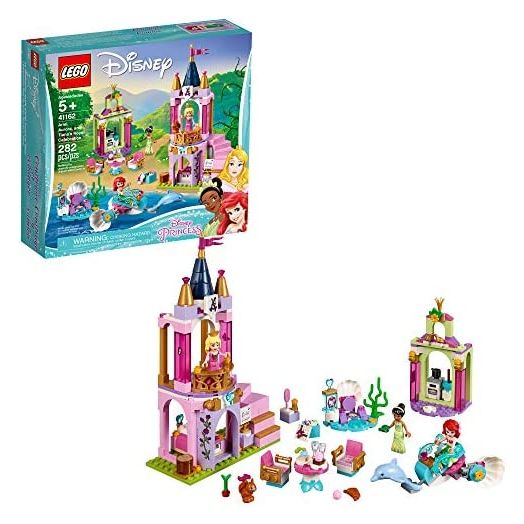 LEGO Disney Aurora, Ariel and Tiana’s Royal Celebration 41162 Building Kit (282 Pieces) (Discontinued by Manufacturer)