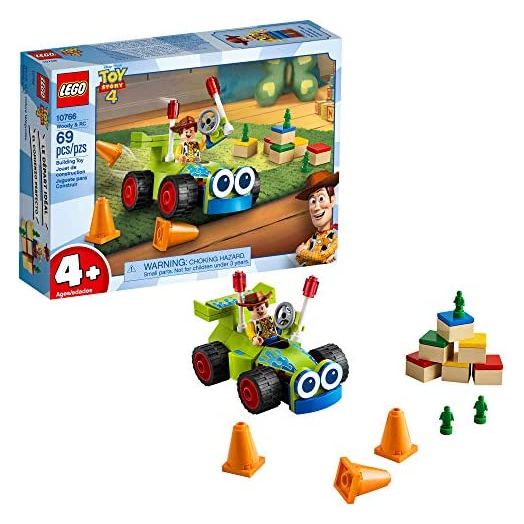 LEGO Disney Pixar’s Toy Story 4 Woody & RC 10766 Building Kit (69 Pieces)
