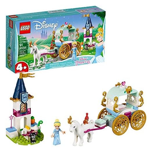 LEGO Disney Cinderella’s Carriage Ride 41159 4+ Building Kit (91 Pieces) (Discontinued by Manufacturer)