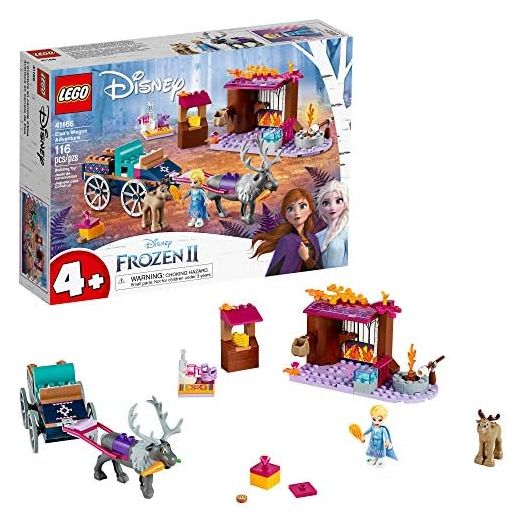 LEGO Disney Frozen II Elsa's Wagon Carriage Adventure 41166 Building Kit with Elsa & Sven Toy Figure (116 Pieces)