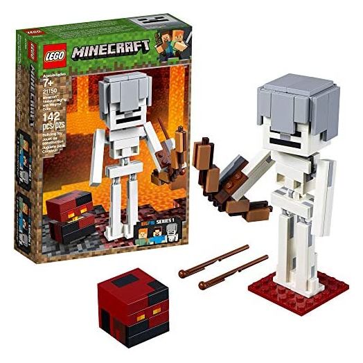 LEGO Minecraft BigFig Skeleton with Magma Cube Building Kit (142 Pieces) (Discontinued by Manufacturer)