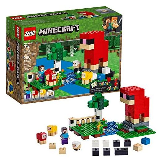 LEGO Minecraft The Wool Farm 21153 Building Kit (260 Pieces)