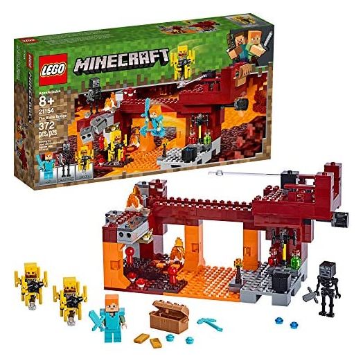 LEGO Minecraft The Blaze Bridge 21154 Building Kit (370 Pieces)