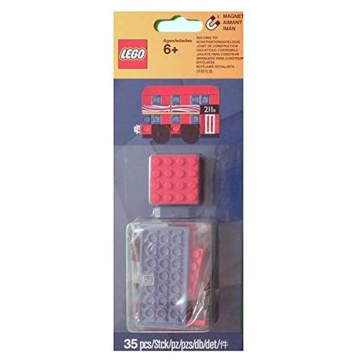 LEGO London Double Decker Bus Magnet, 35 Pieces