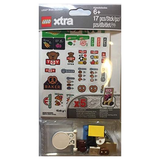 LEGO Signs and Decals Accessories (Xtra) 17 Total Pieces with 5 Decal Sheets