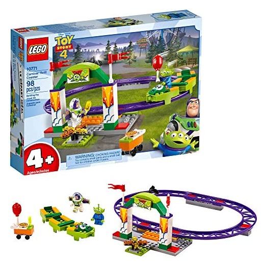 LEGO | Disney Pixar's Toy Story 4 Carnival Thrill Coaster 10771 Building Kit (98 Pieces)