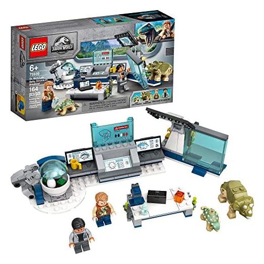 LEGO Jurassic World Dr. Wu's Lab: Baby Dinosaurs Breakout 75939 Fun Dinosaur Toy Building Kit, Featuring Owen Grady, Plus Baby Triceratops and Ankylosaurus Toy Dinosaur Figures (164 Pieces)