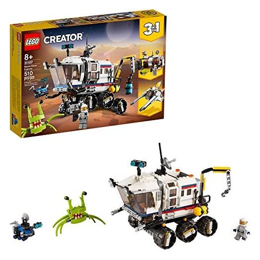 LEGO Creator 3in1 Space Rover Explorer 31107 Building Toy for Kids Who Love Imaginative Play, Space and Exploration Adventures on Exotic Planets (510 Pieces)