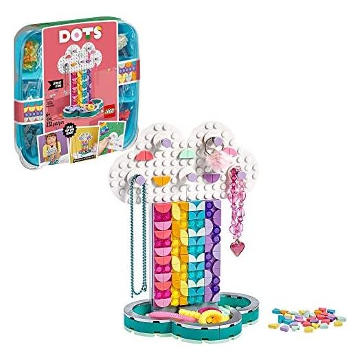 LEGO DOTS Rainbow Jewelry Stand 41905 DIY Craft Decorations Kit, A Fun Toy for Kids who Like Creating Arts and Crafts Bedroom Decor Accessories (213 Pieces)