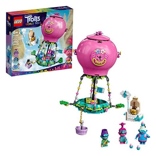 LEGO Trolls World Tour Poppy’s Hot Air Balloon Adventure 41252 Building Kit, an Ideal for Creative Play (250 Pieces)