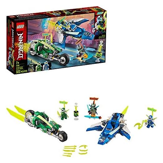 LEGO NINJAGO Jay and Lloyd’s Velocity Racers 71709 Building Kit for Kids and Hot Toys (322 Pieces)