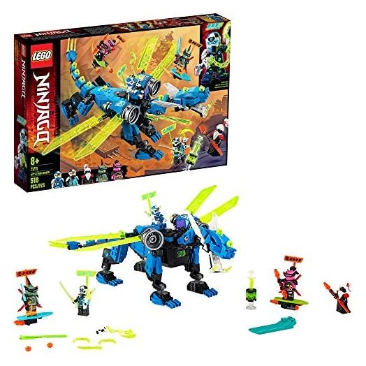 LEGO NINJAGO Jay’s Cyber Dragon 71711 Ninja Action Toy Building Kit (518 Pieces)