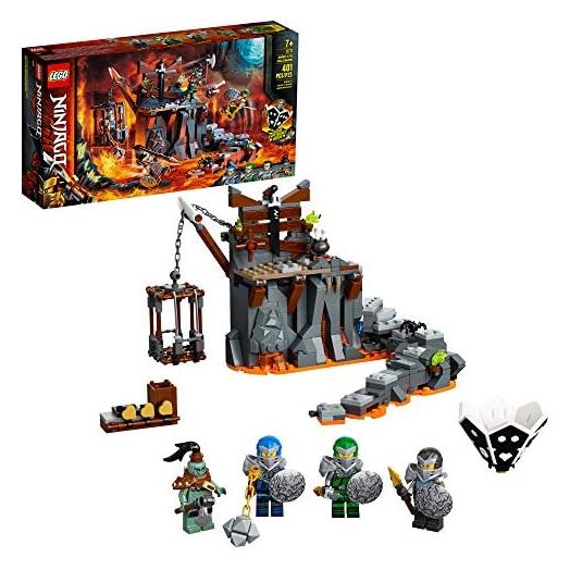 LEGO NINJAGO Journey to The Skull Dungeons 71717 Ninja Playset Building Toy for Kids Featuring Ninja Action Figures (401 Pieces)