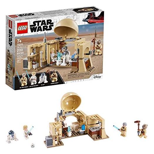 LEGO Star Wars: A New Hope OBI-Wan’s Hut 75270 Hot Toy Building Kit; Super Star Wars Starter Set for Young Kids (200 Pieces)