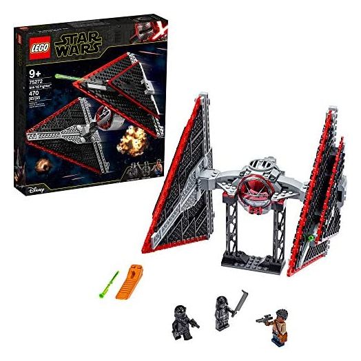LEGO Star Wars Sith TIE Fighter 75272 Collectible Building Kit, Cool Construction Toy for Kids (470 Pieces)