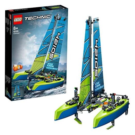 LEGO Technic Catamaran 42105 Model Sailboat Building Kit (404 Pieces)