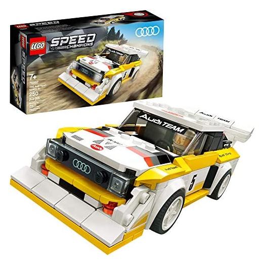 LEGO Speed Champions 1985 Audi Sport Quattro S1 76897 Toy Cars for Kids Building Kit Featuring Driver Minifigure (250 Pieces)