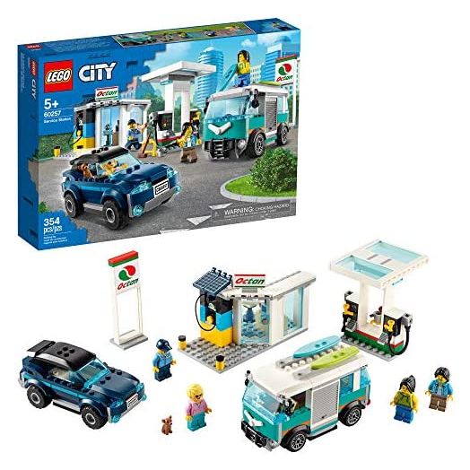 LEGO City Service Station 60257 Pretend Play Toy, Building Sets for Kids, New 2020 (354 Pieces)