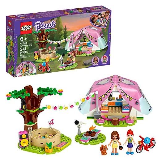 LEGO Friends Nature Glamping 41392 Building Kit; Includes Friends Mia, a Mini-Doll Tent and a Toy Bicycle (241 Pieces)