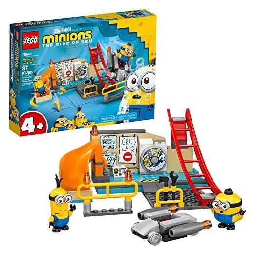 The Rise of Gru: Minions in Gru’s Lab (75546) Building Toy for Kids, an Exciting Toy Lab Set with Kevin and Otto Minion Figures, New 2021 (87 Pieces)