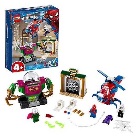 LEGO Marvel Spider-Man The Menace of Mysterio 76149 Cool Superhero Action Playset with Ghost Spider Minifigure, New 2020 (163 Pieces)