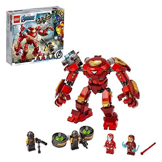 LEGO Marvel Avengers Iron Man Hulkbuster Versus A.I.M. Agent 76164, Cool, Interactive, Brick-Build Avengers Playset with Minifigures (456 Pieces)