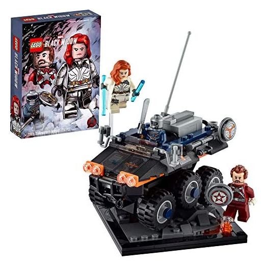 LEGO Marvel Avengers Taskmaster’s Ambush 77905 Exclusive Black Widow Movie Building Kit; Includes Black Widow, Taskmaster and Red Guardian Minifigures and The Taskmaster’s Vehicle (230 Pieces)