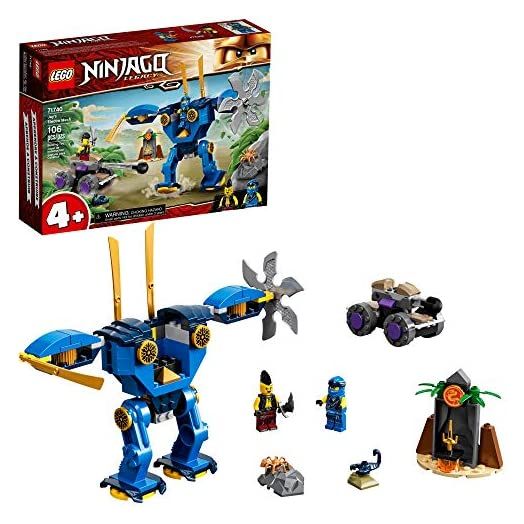 LEGO NINJAGO Legacy Jay’s Electro Mech 71740 Ninja Toy Building Kit Featuring Collectible Minifigures; Great Gift for Kids Aged 4 and Up Who Love Imaginative Toys, New 2021 (106 Pieces)