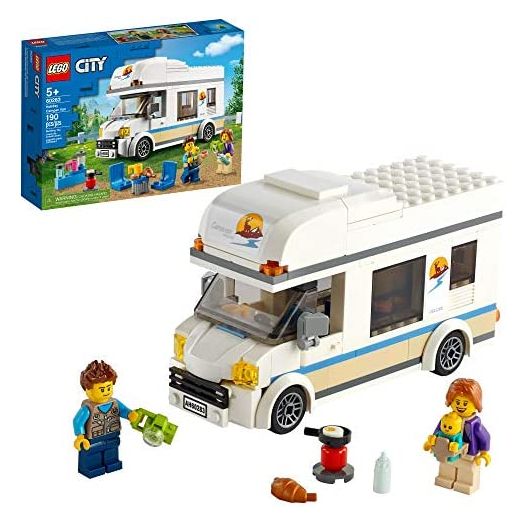 LEGO City Holiday Camper Van 60283 Building Kit; Cool Vacation Toy for Kids, New 2021 (190 Pieces)