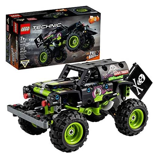 LEGO Technic Monster Jam Grave Digger 42118 Model Building Kit for Boys and Girls Who Love Monster Truck Toys, New 2021 (212 Pieces)